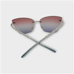 Dolce Gabbana Sunglasses DG2289 05/0Q Silver Pink/Blue Gradient